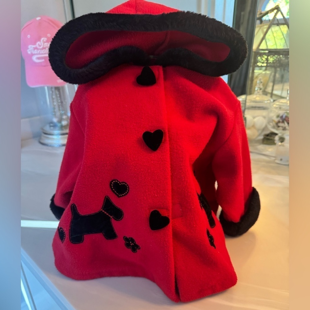 GoodLad Red with Black Heart and Dog Accents Infant 12 M